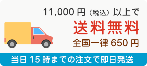 11,000円以上で送料無料