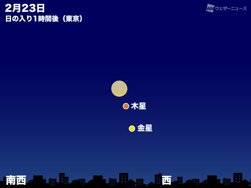 夜空を見上げると