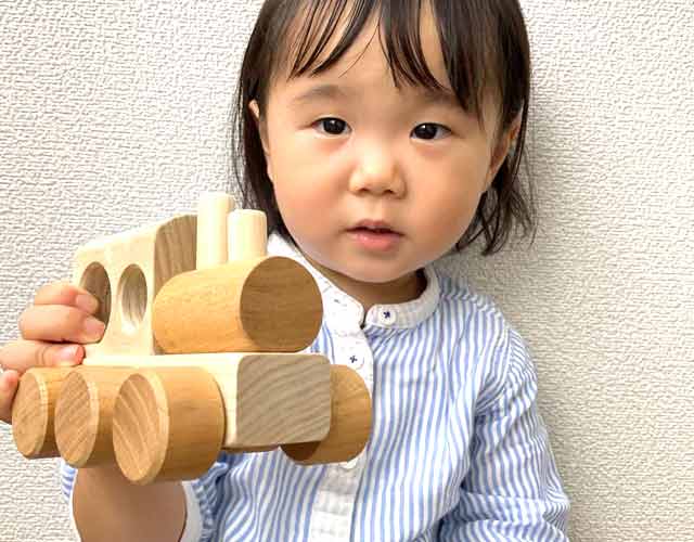 木のおもちゃ汽車セット