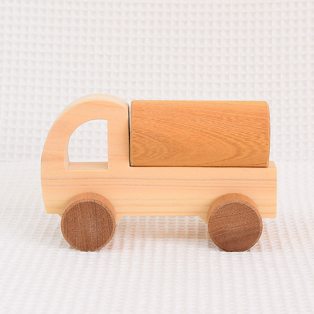 木製ミニカー トラック 日本製
