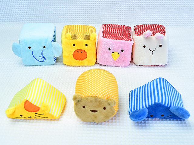 ふわふわアニマルブロック 布のおもちゃ
