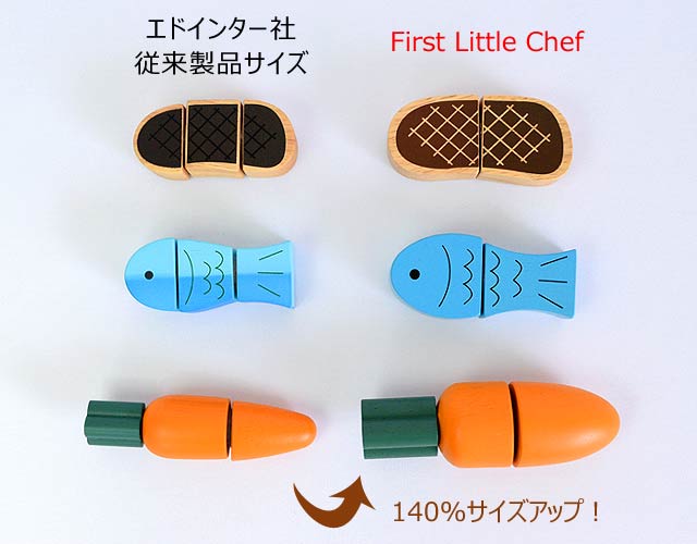 First Little Chef　サイズ比較