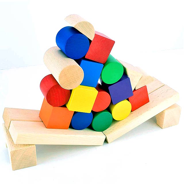 小さな手にやさしい積み木 知育玩具