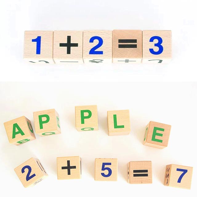 算数 英語学習 知育積み木