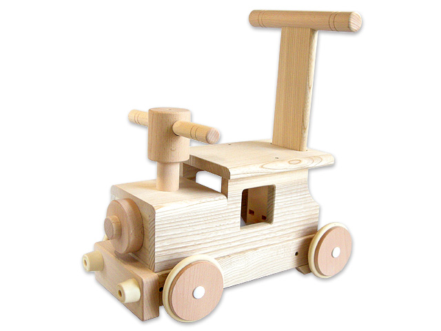 森の汽車ポッポ｜赤ちゃんの木製乗り物 日本製｜木のおもちゃ ポプリの森